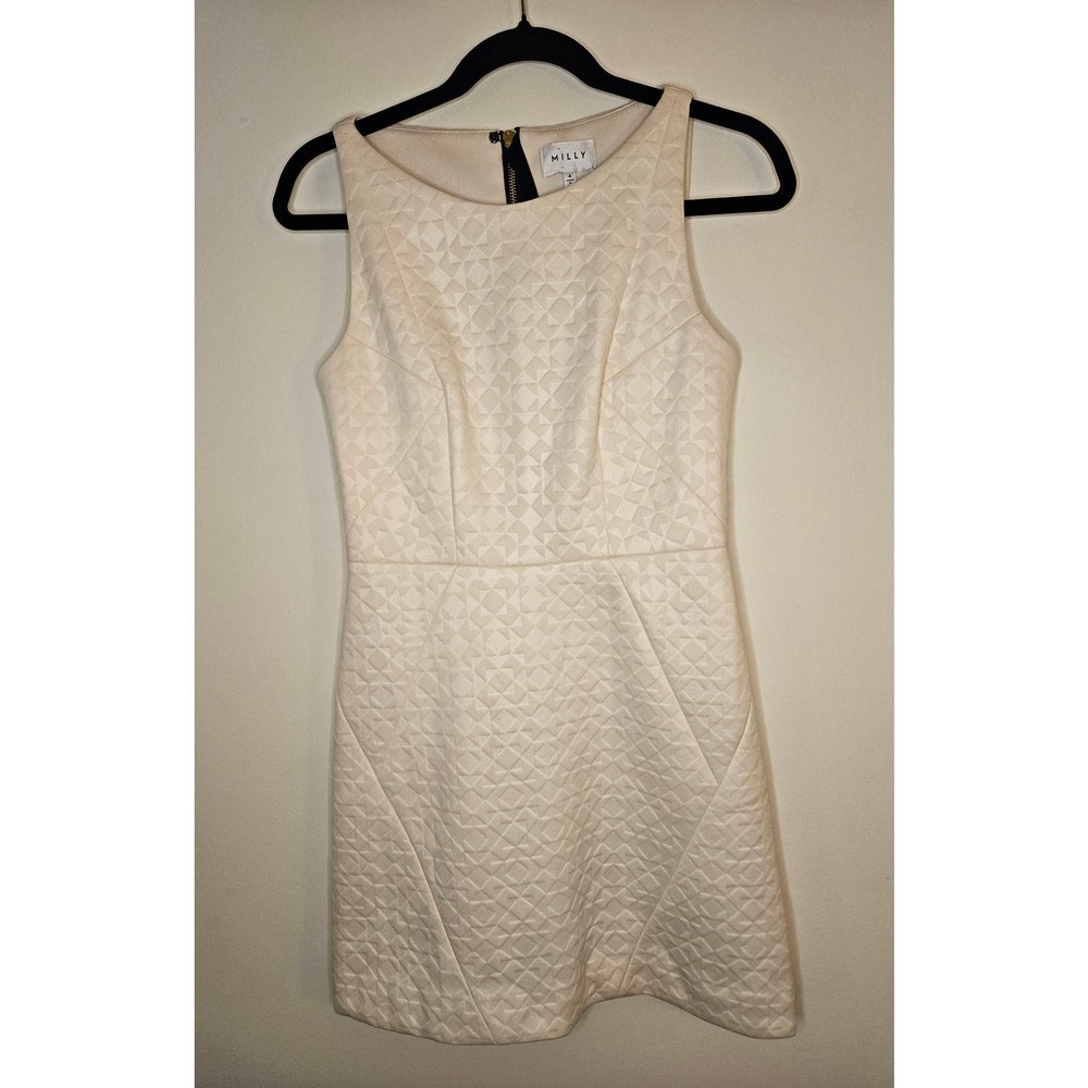 Milly Textured Cream Dress Size 4